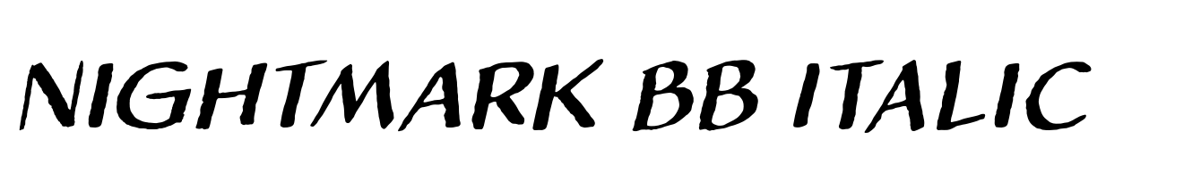 Nightmark BB Italic